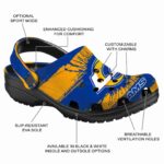 Personalized Los Angeles Rams Paint Splatter Graphics Crocs Best selling