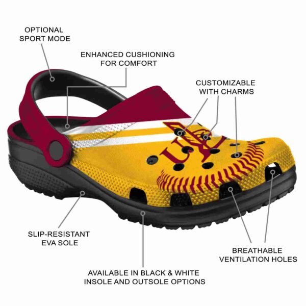 personalized louisiana monroe warhawks baseball motif clog new arrival