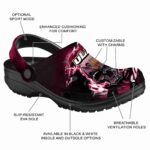 personalized louisiana monroe warhawks gothic skull clog best selling