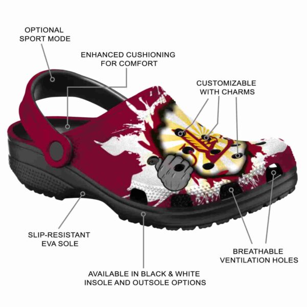 personalized louisiana monroe warhawks gripping hand clog new arrival