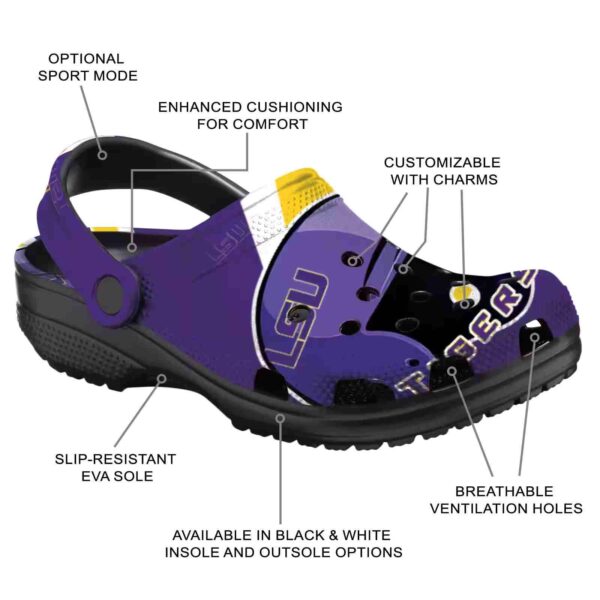 personalized lsu tigers baseball helmet crocs new arrival