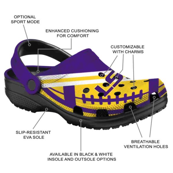 personalized lsu tigers football motif crocs new arrival