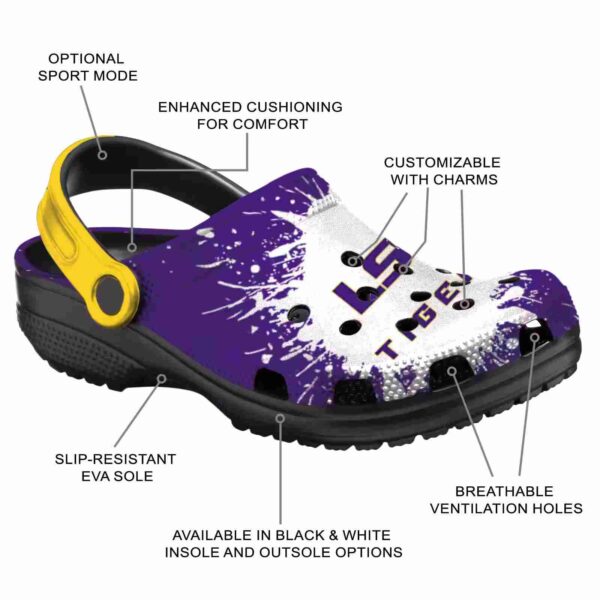 personalized lsu tigers splash art crocs new arrival