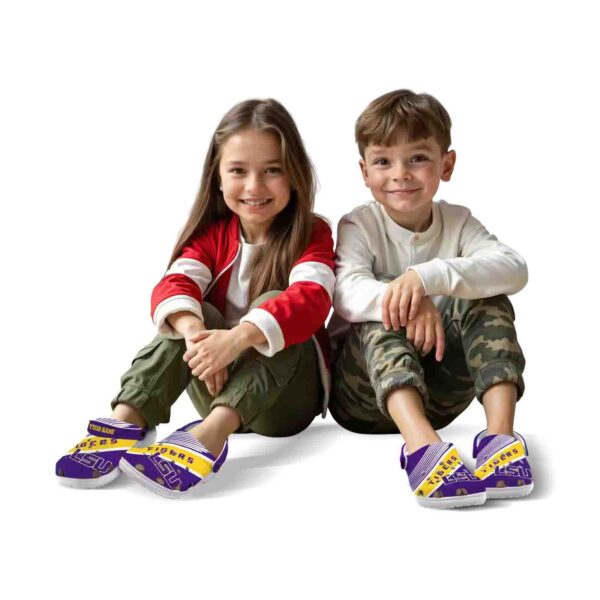 personalized lsu tigers vibrant dual tone crocs fashion forward