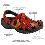 personalized maryland terrapins autumn leaves clog best selling