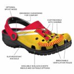 personalized maryland terrapins baseball motif clog best selling