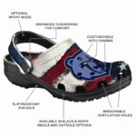 personalized memphis grizzlies patriotic stripes clog best selling