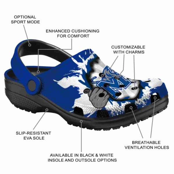 personalized memphis tigers gripping hand crocs new arrival