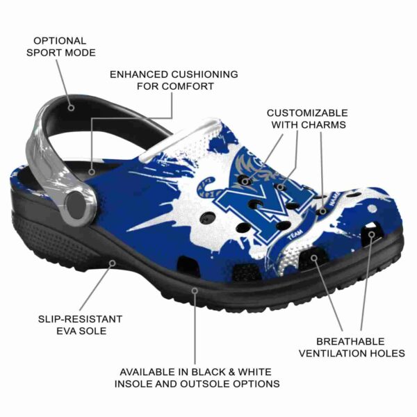 personalized memphis tigers splatter pattern crocs new arrival
