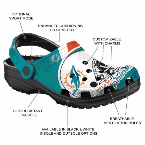 personalized miami dolphins football helmet crocs new arrival