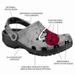 personalized miami heat cracked texture clog best selling