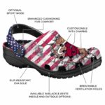 personalized miami heat freedom splinter clog best selling