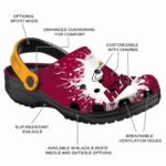 personalized miami heat splash art clog best selling
