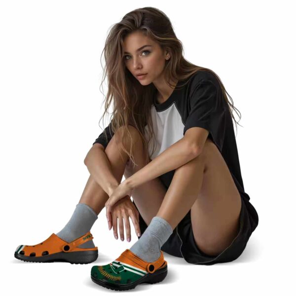 personalized miami hurricanes baseball motif crocs premium grade