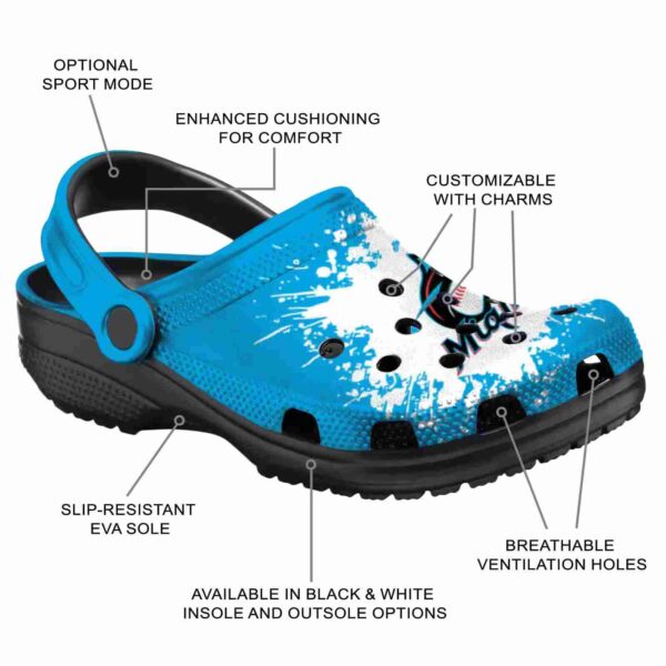 personalized miami marlins splatter background crocs new arrival