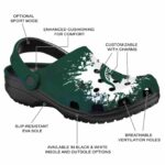 Personalized Michigan State Spartans Splatter Background Crocs Best selling