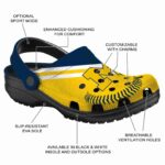 Personalized Michigan Wolverines Baseball Motif Crocs Best selling