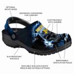 Personalized Michigan Wolverines Gothic Skull Crocs Best selling