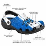 personalized middle tennessee blue raiders vertical stripes clog best selling