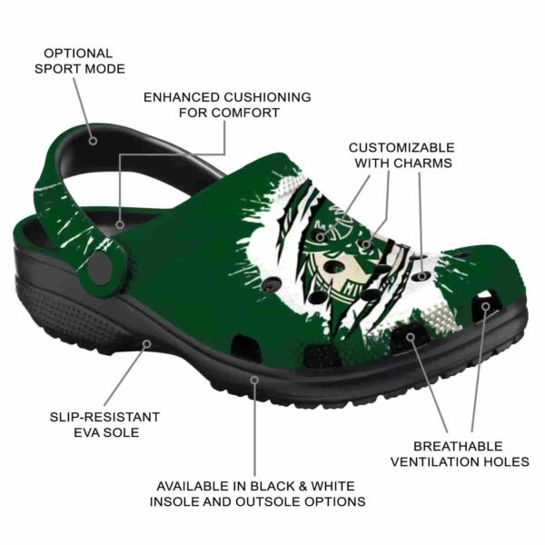 personalized milwaukee bucks splash motif background clog new arrival
