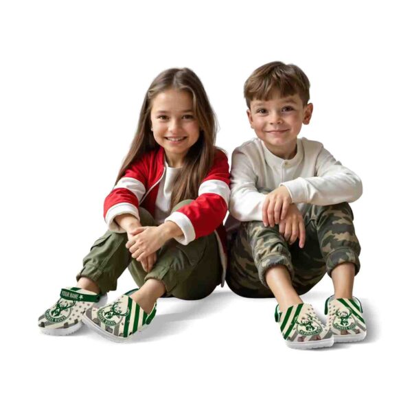 personalized milwaukee bucks star spangled graphic clog fashion forward