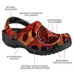 personalized minnesota timberwolves autumn leaves clog best selling