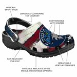 personalized minnesota timberwolves patriotic stripes clog best selling