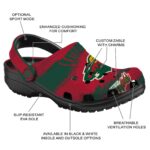 personalized minnesota wild paint splatter graphics clog best selling