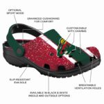 personalized minnesota wild vertical stripes clog best selling