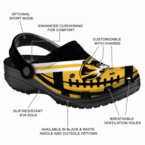 personalized missouri tigers football motif clog new arrival