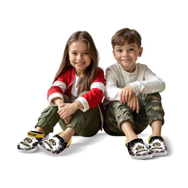 personalized missouri tigers splash art clog fashion forward