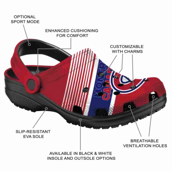 personalized montreal canadiens vibrant dual tone clog new arrival