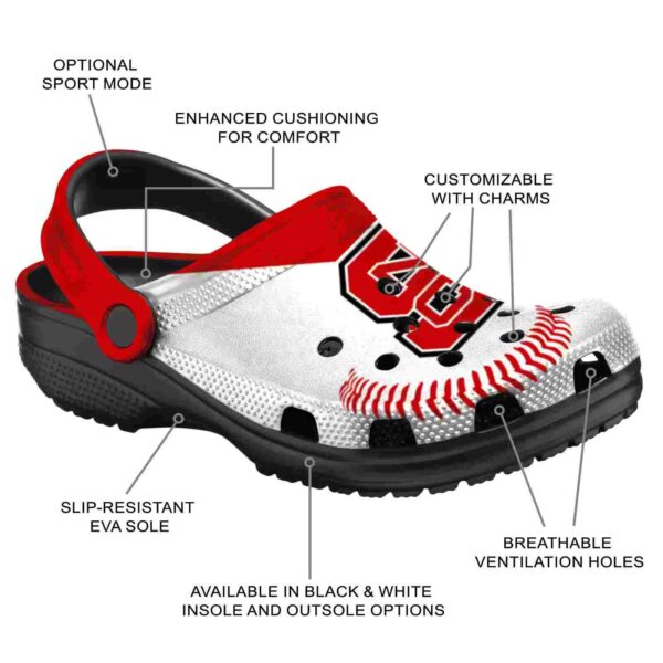 personalized nc state wolfpack baseball motif crocs new arrival