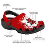 Personalized NC State Wolfpack Splatter Background Crocs Best selling