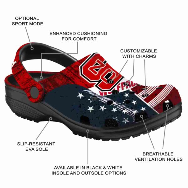 personalized nc state wolfpack star spangled side pattern crocs new arrival