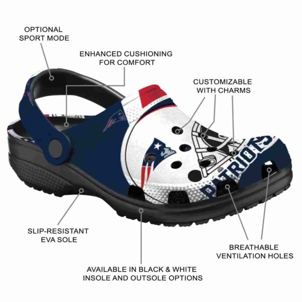 personalized new england patriots football helmet crocs new arrival
