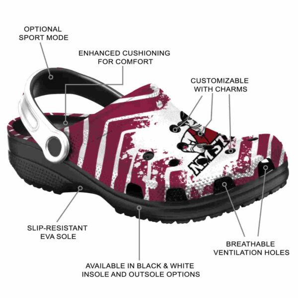 personalized new mexico state aggies zigzag paint burst clog new arrival