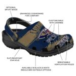 personalized new orleans pelicans paint splatter graphics clog best selling