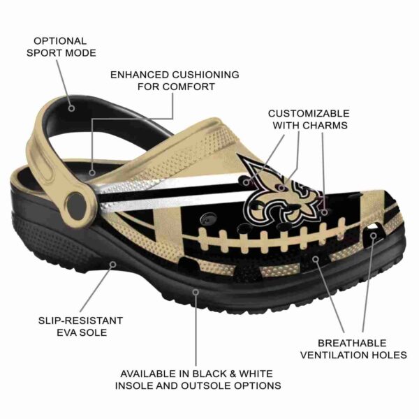 personalized new orleans saints football motif crocs new arrival