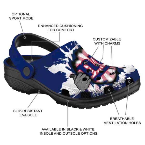 personalized new york giants gripping hand crocs new arrival