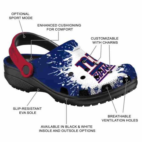 personalized new york giants splash art crocs new arrival