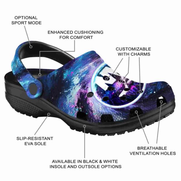 personalized new york islanders galaxy swirl clog new arrival