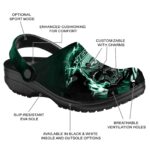 Personalized New York Jets Gothic Skull Crocs Best selling