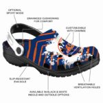 Personalized New York Mets Zigzag Paint Burst Crocs Best selling