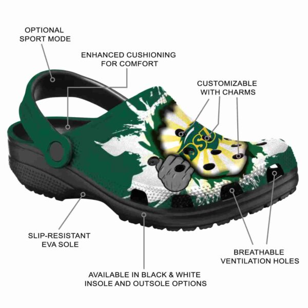 personalized north dakota state bison gripping hand clog new arrival