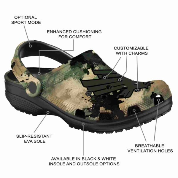 personalized north texas mean green camouflage craze clog new arrival