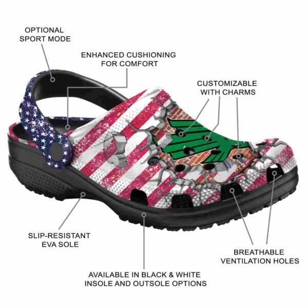 personalized north texas mean green freedom splinter clog new arrival
