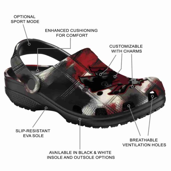 personalized north texas mean green plaid fusion clog new arrival