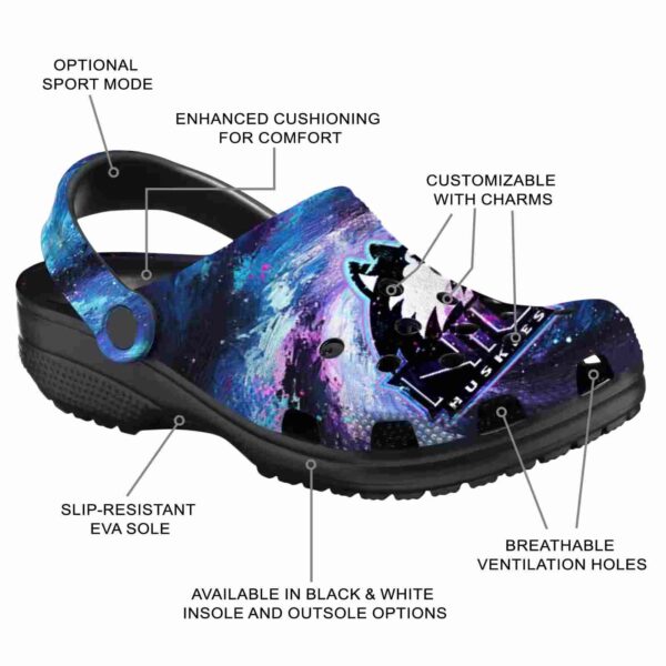 personalized northern illinois huskies galaxy swirl clog new arrival