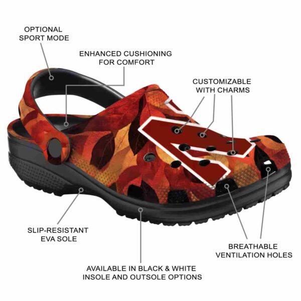 personalized northwestern wildcats autumn leaves clog new arrival
